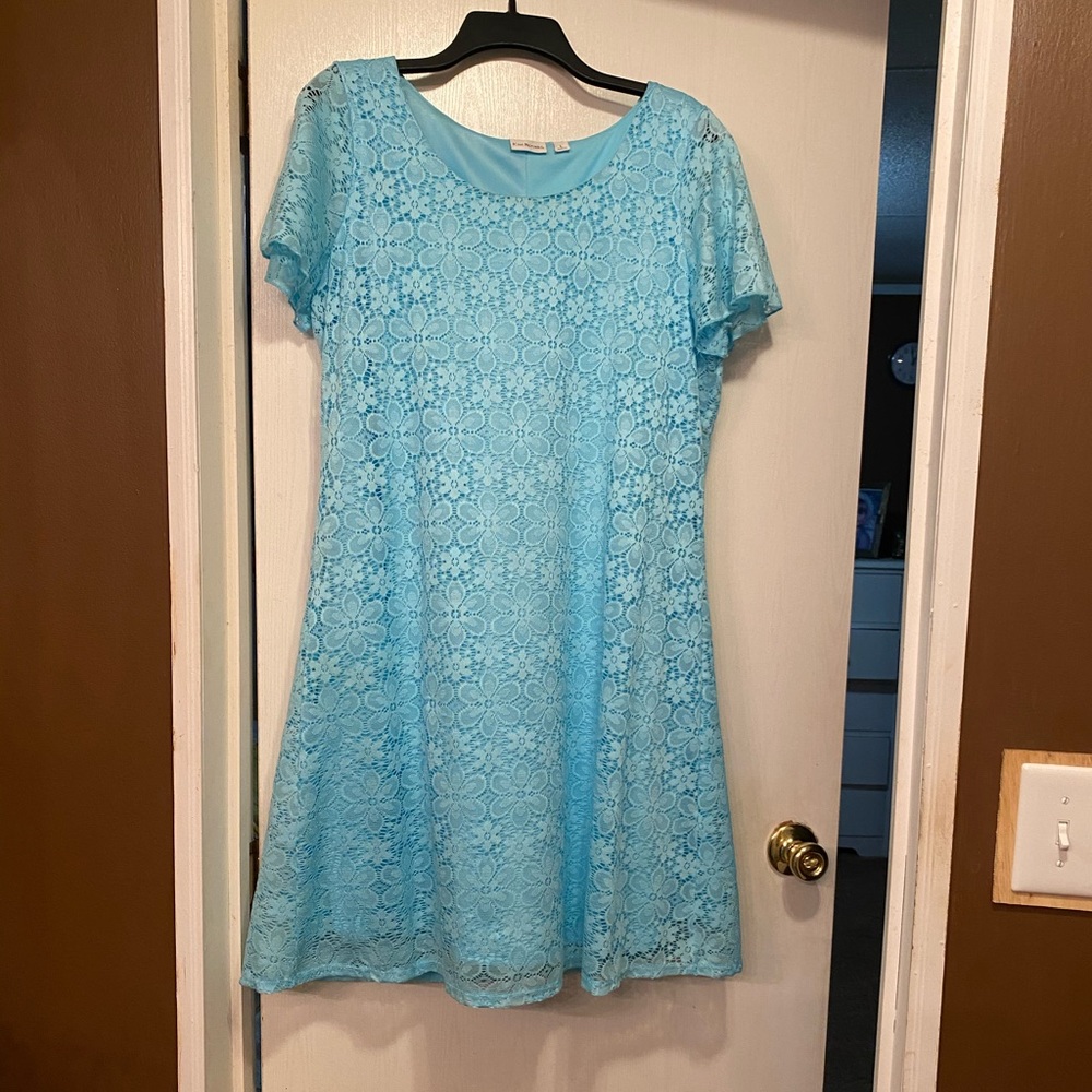 Beautiful aqua colored women’s dress